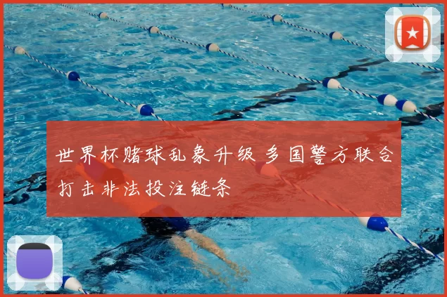 世界杯赌球乱象升级 多国警方联合打击非法投注链条