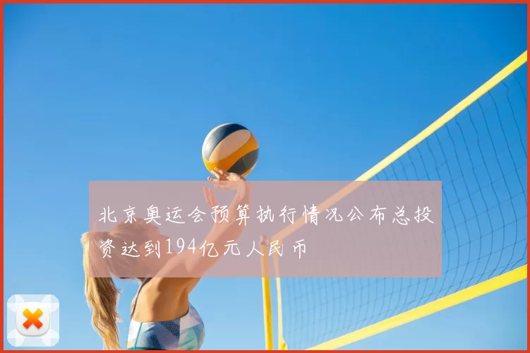 北京奥运会预算执行情况公布总投资达到194亿元人民币